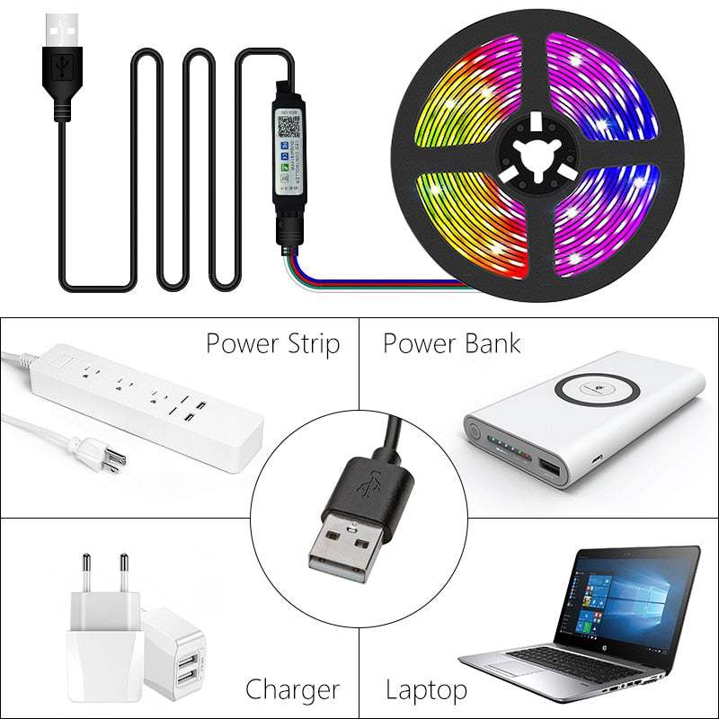 Bluetooth RGB LED Strap