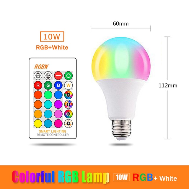 Smart LED RGBW Light bulb E27